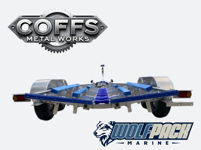 WP2022 Alloy dual axle trailer suits boats 6m to 6.5m