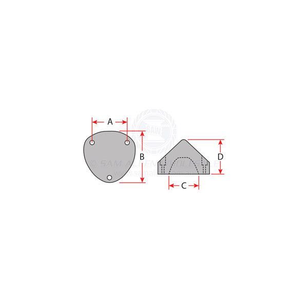 ANODES - ZINC PROPELLER MAX-PROP
