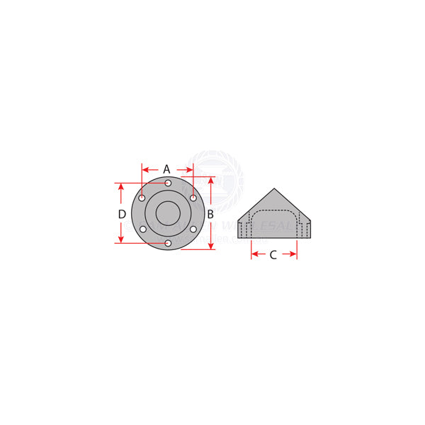 ANODES - ZINC PROPELLER MAX-PROP UNI
