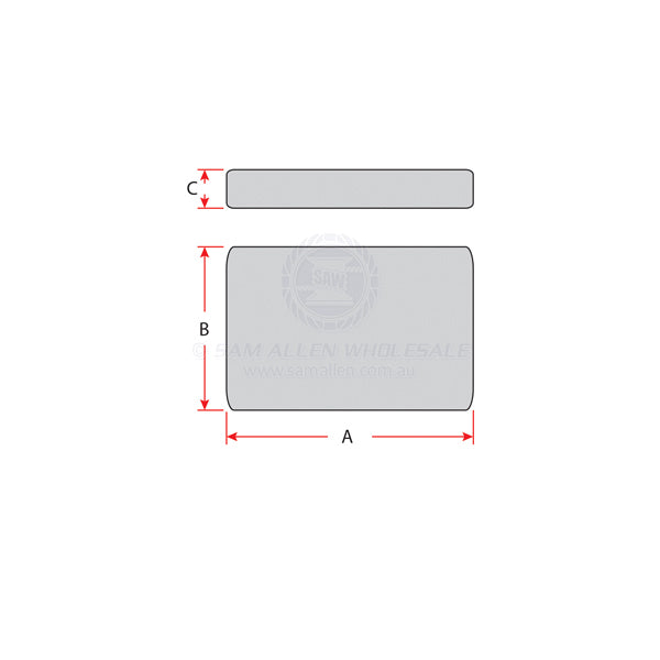 ANODES - ZINC PLAIN RECTANGLE BLOCK