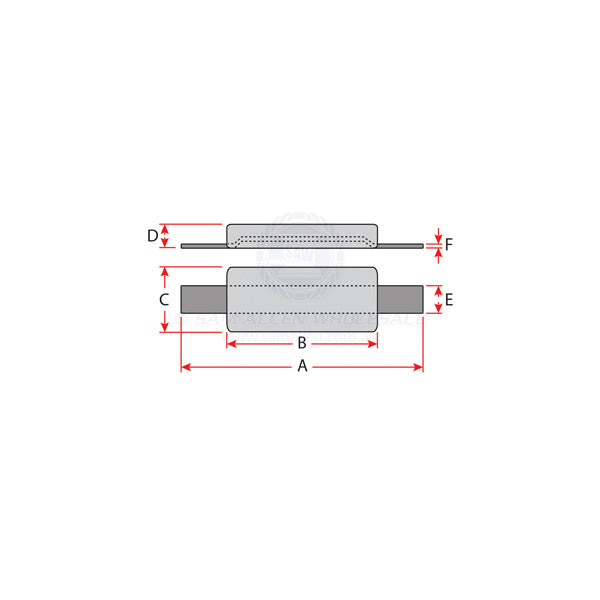 ANODES - ALLOY BLOCK RECTANGLE WITH STRAP