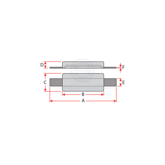ANODES - ALLOY BLOCK RECTANGLE WITH STRAP