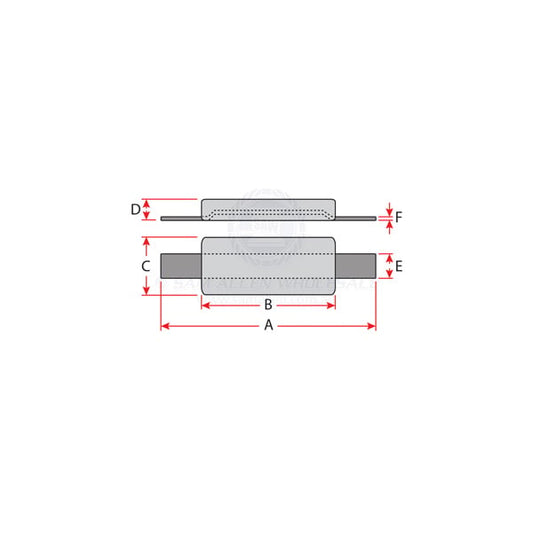ANODES - ZINC RECTANGLE BLOCK WITH STRAP