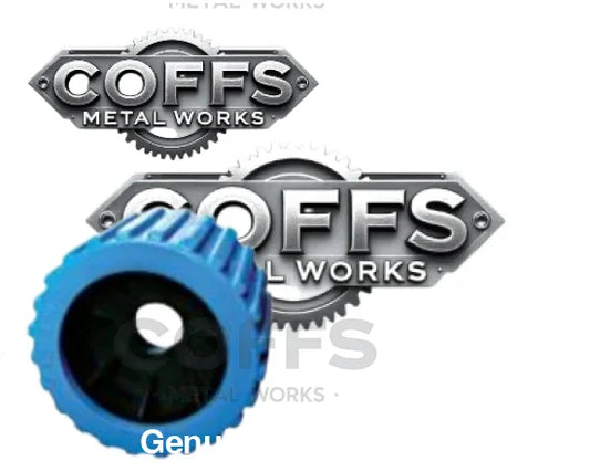 Ribbed Wobble Roller BLUE – 20mm ID – boat trailer roller
