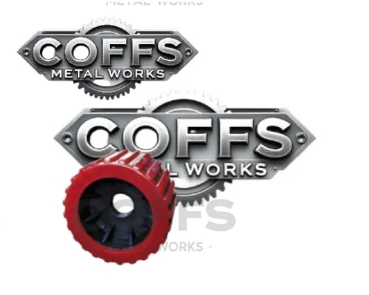 Ribbed Wobble Roller RED – 20mm ID boat trailer roller