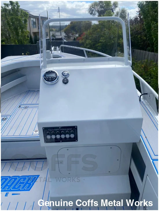 Shadow 550 side console- Coffs Metal Works Boats WPM Edition aluminum boat