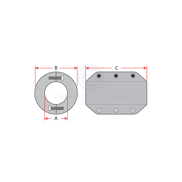ANODES - ZINC HEAVY DUTY IMPERIAL SHAFT