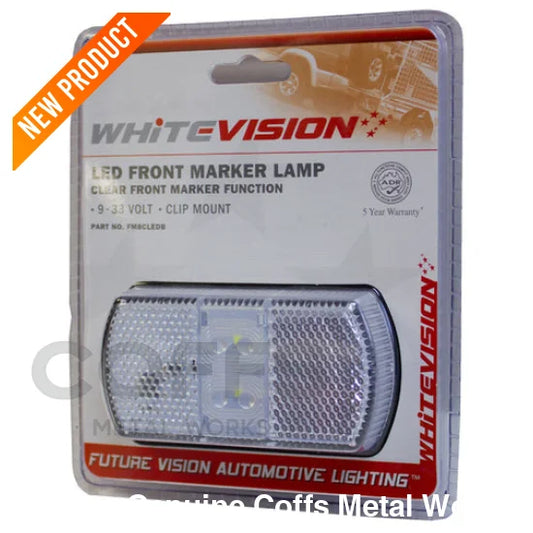 SM8 Series Clear Lens Front Clearance LED Marker Blister lighting 12 and 24 volt