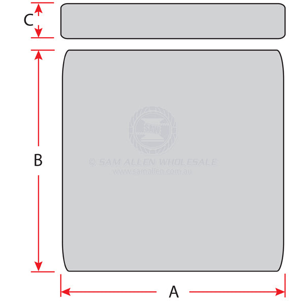 ANODES - ZINC PLAIN SQUARE BLOCK