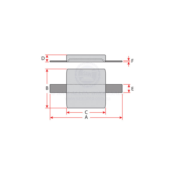 ANODES - ZINC SQUARE BLOCK WITH STRAP