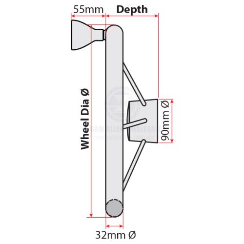 RELAXN STEERING WHEEL - WITH KNOB