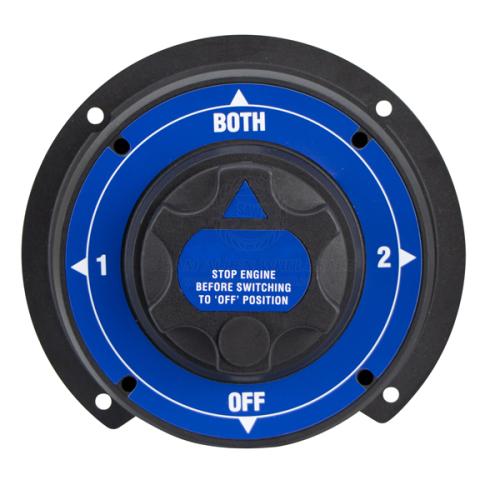 BATTERY SWITCH - 4 POSITION - HD - SEMI RECESSED