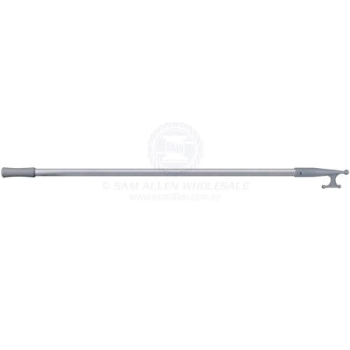 RELAXN BOAT HOOK - ANODISED ALUMINIUM Boat hook fixed anodised alloy 25mm diam handle with plastic head 1.8m anchor