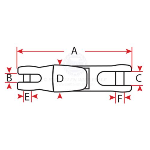 ANCHOR SWIVEL CONNECTOR - DOUBLE