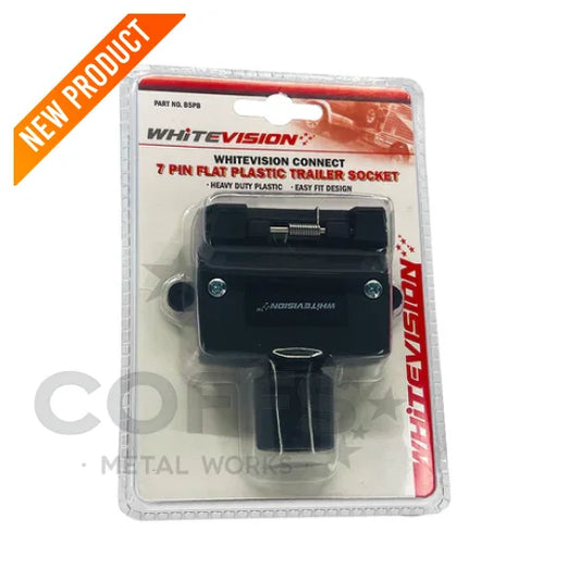 Trailer Socket - Flat 7 Pin Blister lighting 12 and 24 volt
