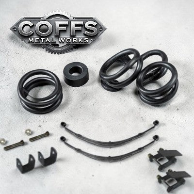 2 x 8 Leaf 45 x 8mm Eye to Eye Leaf Springs|Complete with Hangers and Hardware|1900Kg Pair|Centre Bolt