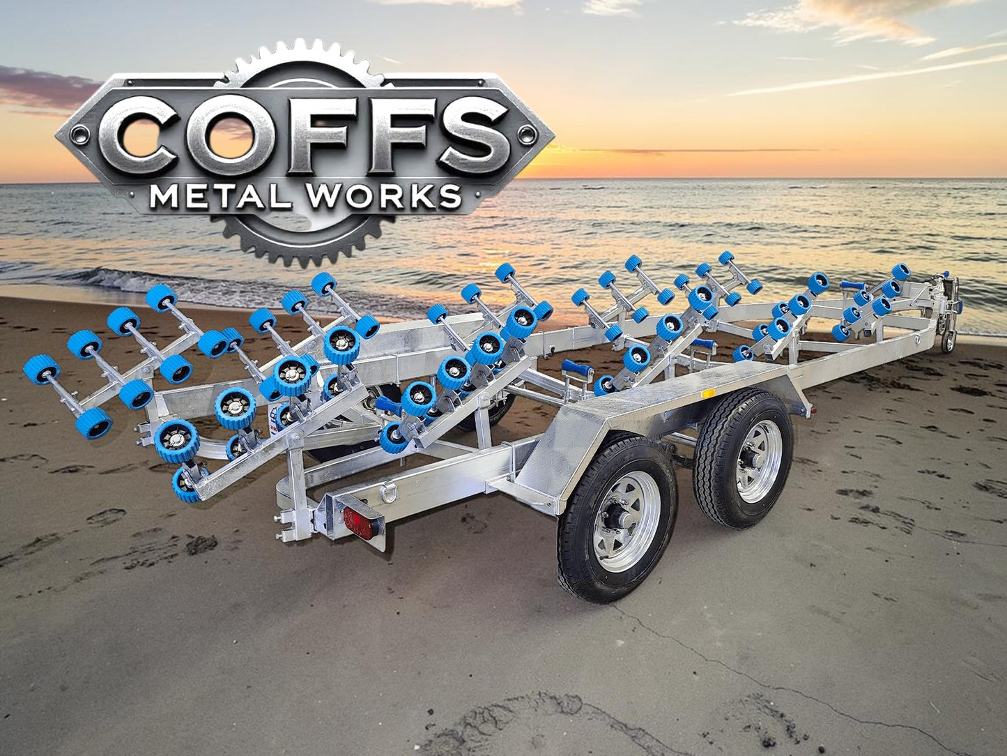 7.0M Tandem Galvanised Boat Trailer 3500kg ATM