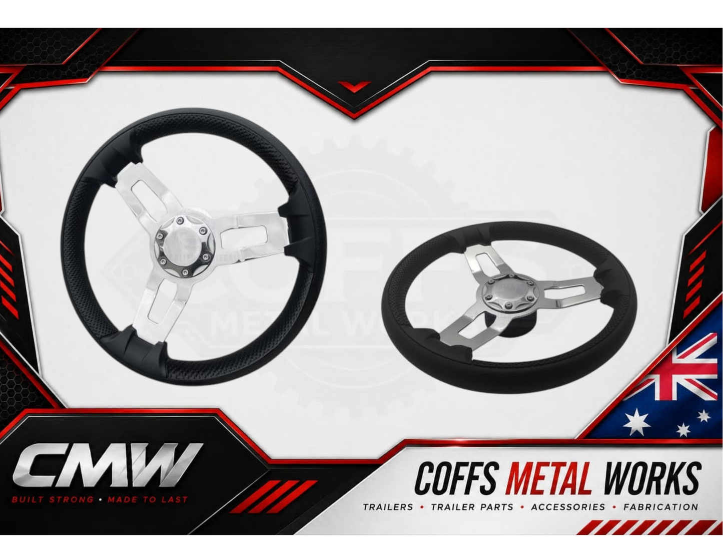 RELAXN STEERING WHEEL - 3 SPOKE S/S PU GRIP