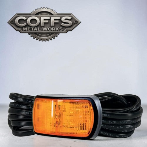 SM60 Series Amber Lens Front LED Marker with 3m Cable