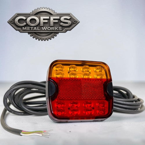 10 Series Left Hand LED Combo Trailer Lamp - Stop / Tail / Indicator with 9m Cable