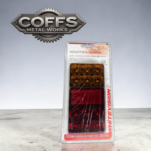 120 Series Left Hand LED Combo Trailer Lamp - Stop / Tail / Indicator (12V) Blister