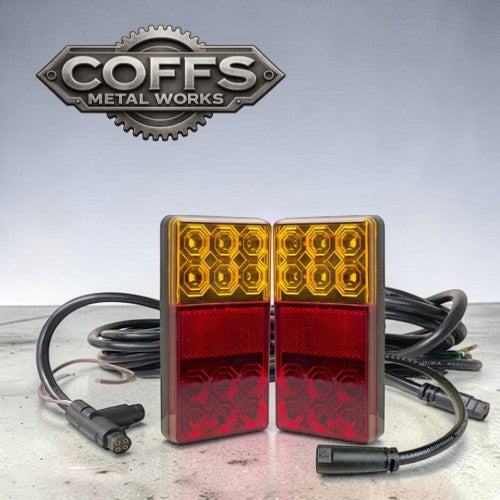 120 Series Left Hand LED Combo Trailer Lamp Kit - Stop / Tail / Indicator (5.5x1.4m)