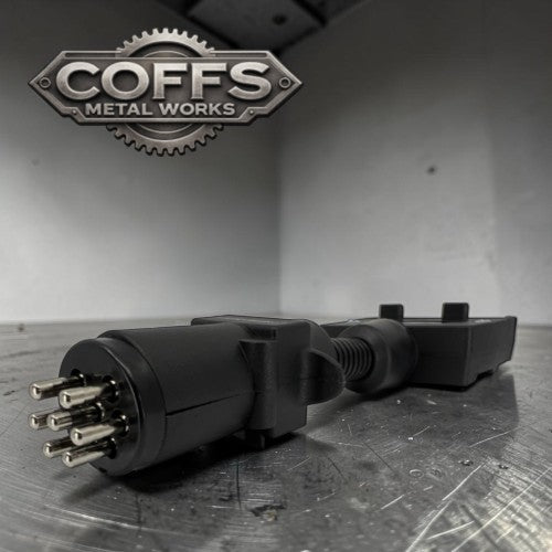 Trailer Adaptor - Flat 7 Pin Plug to Small Round 7 Pin Socket