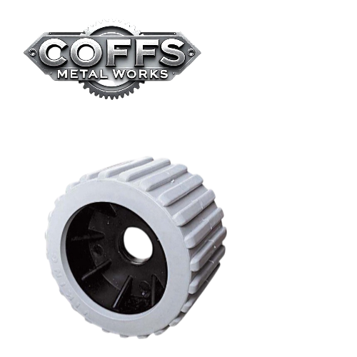 Ribbed Wobble Roller GREY – 26mm ID boat trailer roller