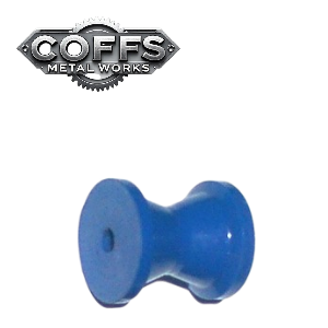 3″ Bow Roller Shallow V BLUE – 17mm ID boat trailer roller