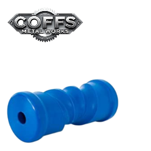 8″ Self Centering Roller BLUE – 21mm ID boat trailer roller