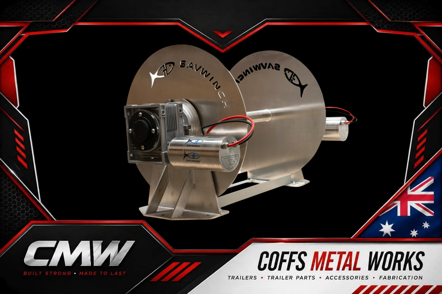 7000 SSS Stainless Steel Drum Anchor Winch