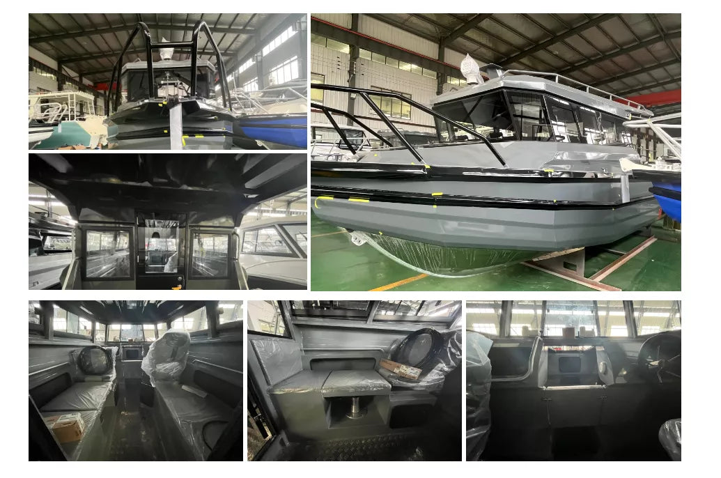 Wolf Pack 9m V Hull And Pontoon Cuddy Cabin Luxury Yacht Aluminium Fishing Boat