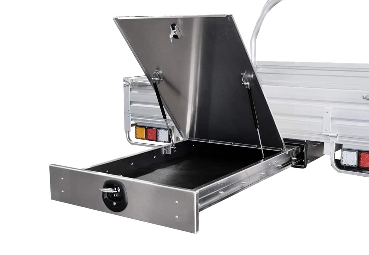 ALUMINIUM TRUNDLE DRAWER FOR SALE 1740MM X 800MM X 200MM