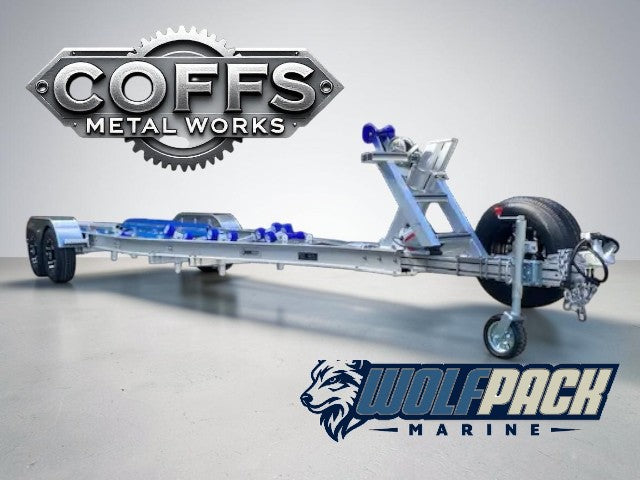 WP2527 Alloy dual axle trailer suits boats 6m to 6.5m 3500kg