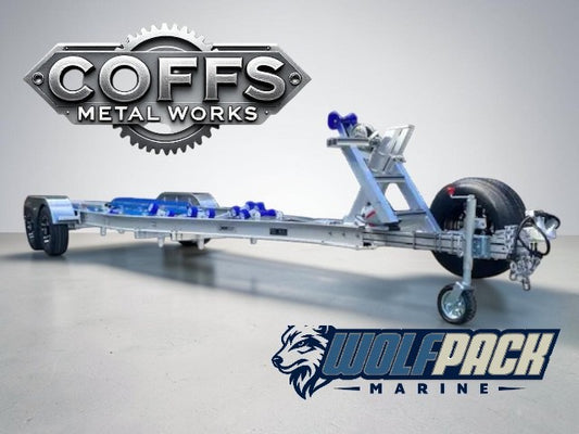 WP2527 Alloy dual axle trailer suits boats 6m to 6.5m 3500kg