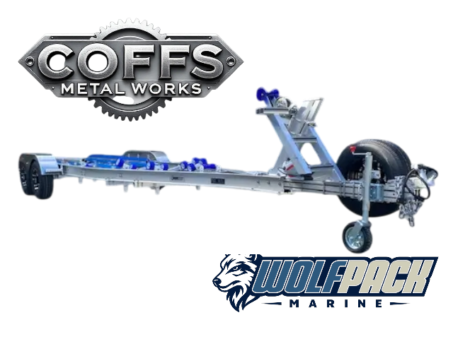 WP2527 Alloy dual axle trailer suits boats 6m to 6.5m 3500kg