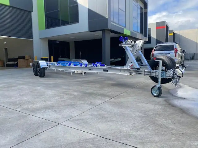 WP2527 Alloy dual axle trailer suits boats 6m to 6.5m 3500kg