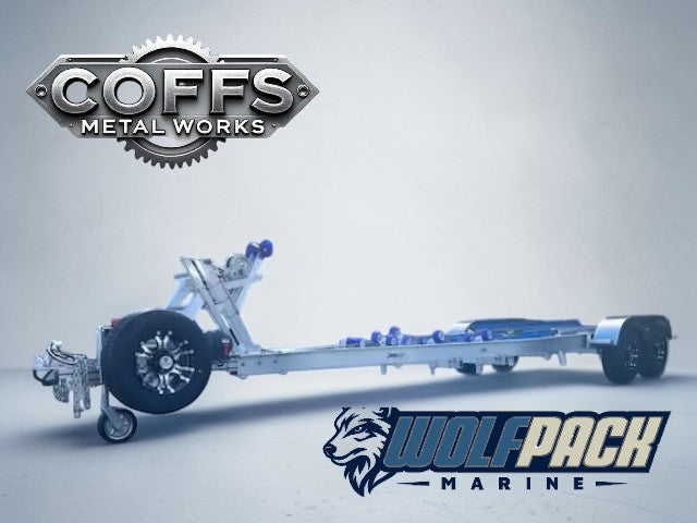 WP2527 Alloy dual axle trailer suits boats 6m to 6.5m 3500kg