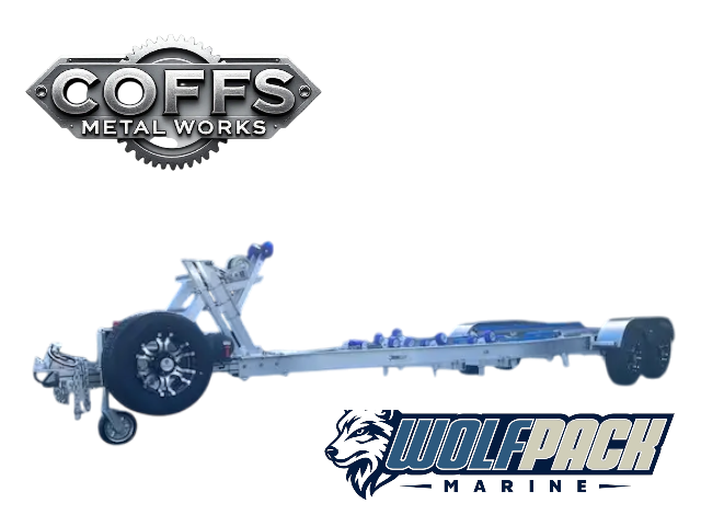WP2527 Alloy dual axle trailer suits boats 6m to 6.5m 3500kg