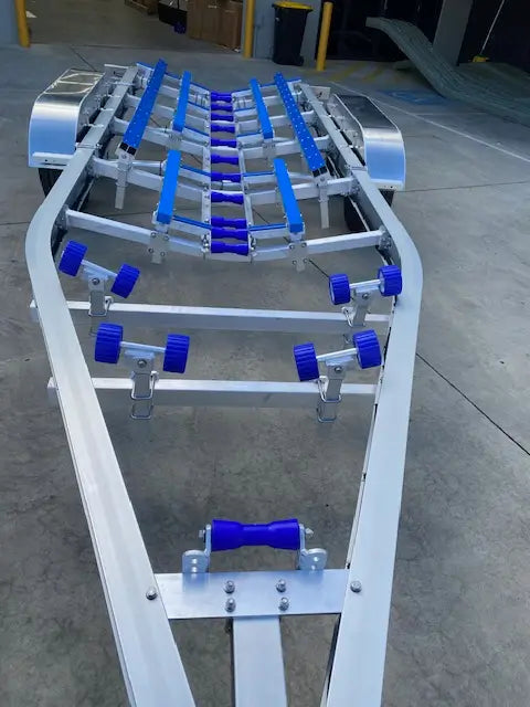 WP2527 Alloy dual axle trailer suits boats 6m to 6.5m 3500kg