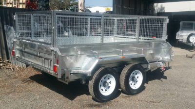 10 x 5 ft Tandem Hydraulic Tipper Trailer  3500kg, Galvanized