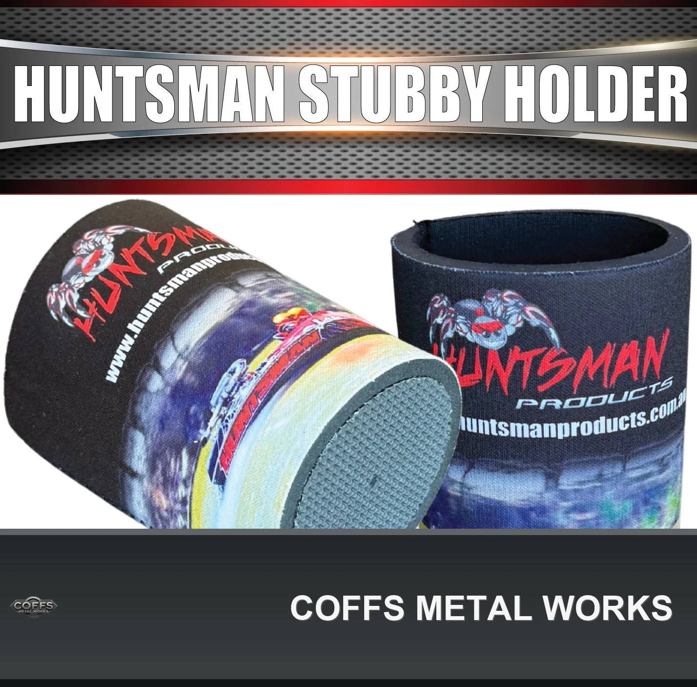 x1-huntsman-products-stubby-holder-can-cooler-1-piece-solid-base-coffs-metal-works-01