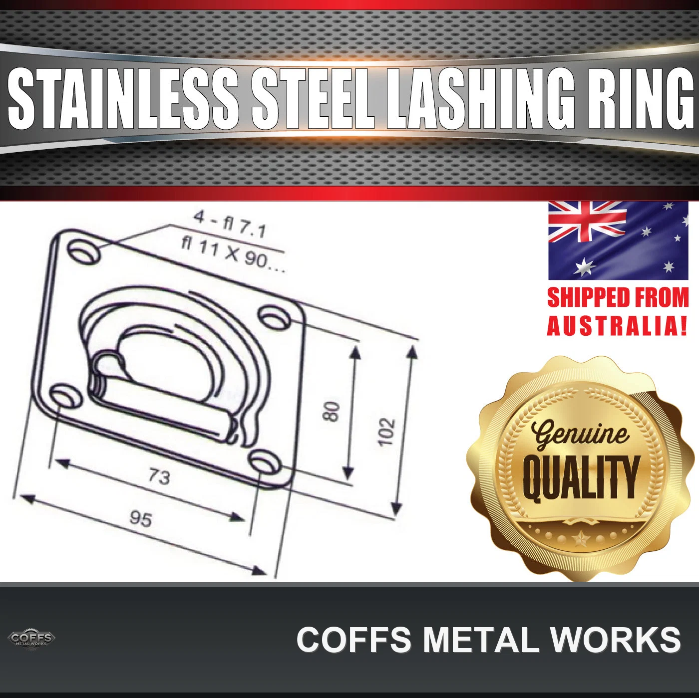 x1-stainless-steel-lashing-ring-tie-down-point-95mm-x-102mm-anchor-for-trailer-utes-cof-05