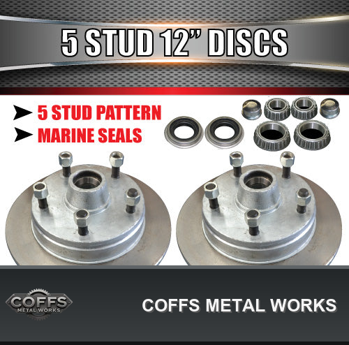 x2-12-galvanised-5-stud-trailer-discs-5-150-pcd-s-l-bearings-marine-seals-coffs-metal-w-01