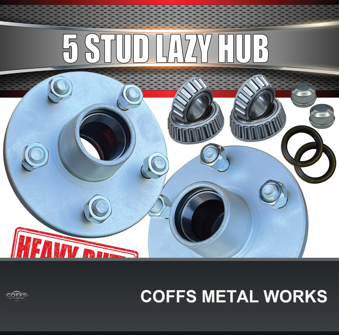 x2-galvanised-ford-boat-trailer-caravan-hubs-5-114-3-pcd-sl-bearings-kits-marine-seals-01