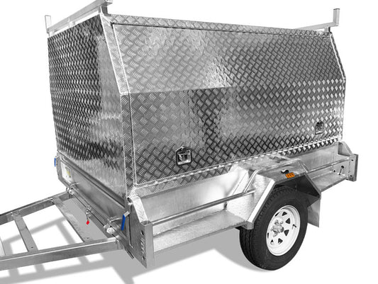 8×5 TRADESMAN / BUILDERS TRAILER (ALUMINIUM CANOPY)